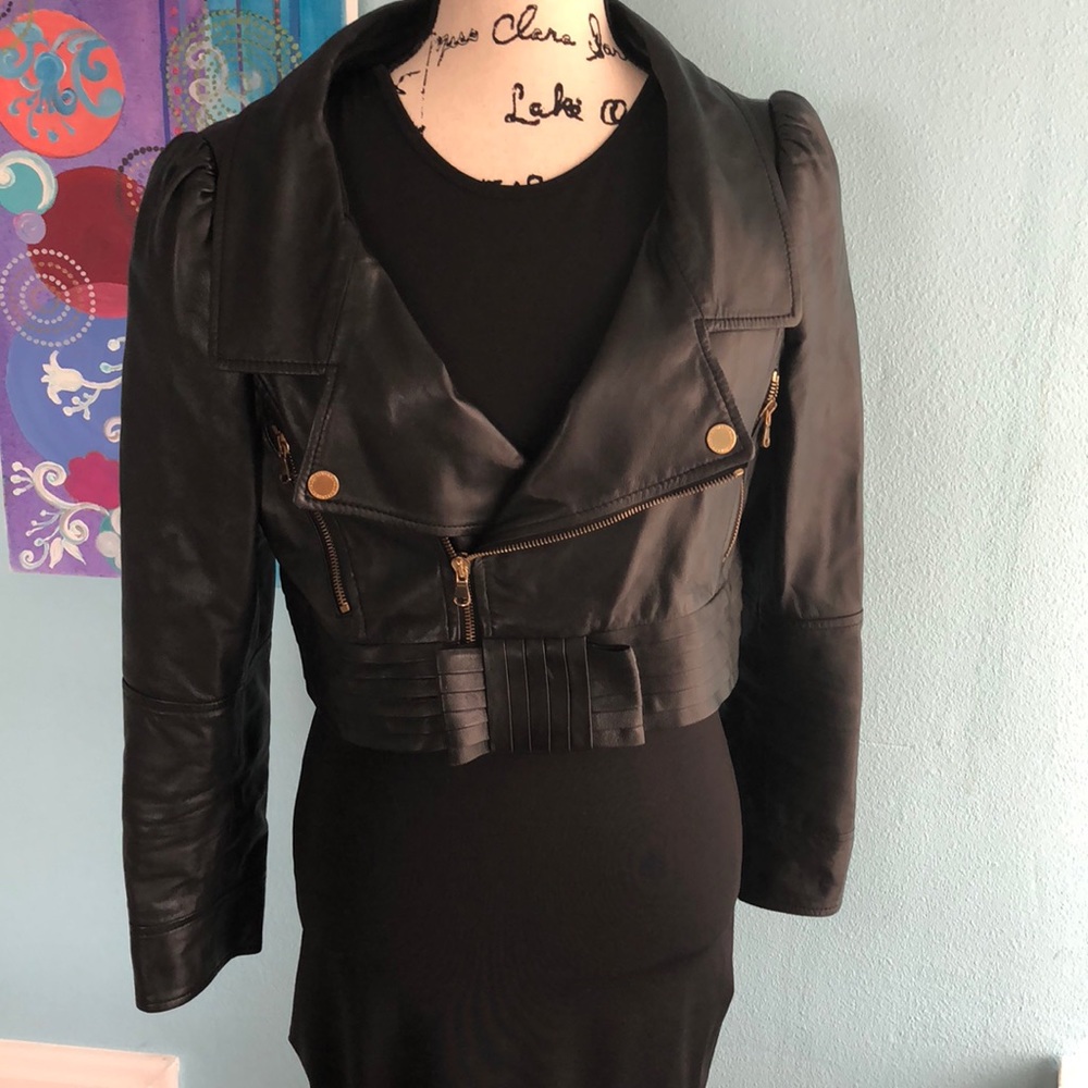 NWT Valentino leather Moto jacket